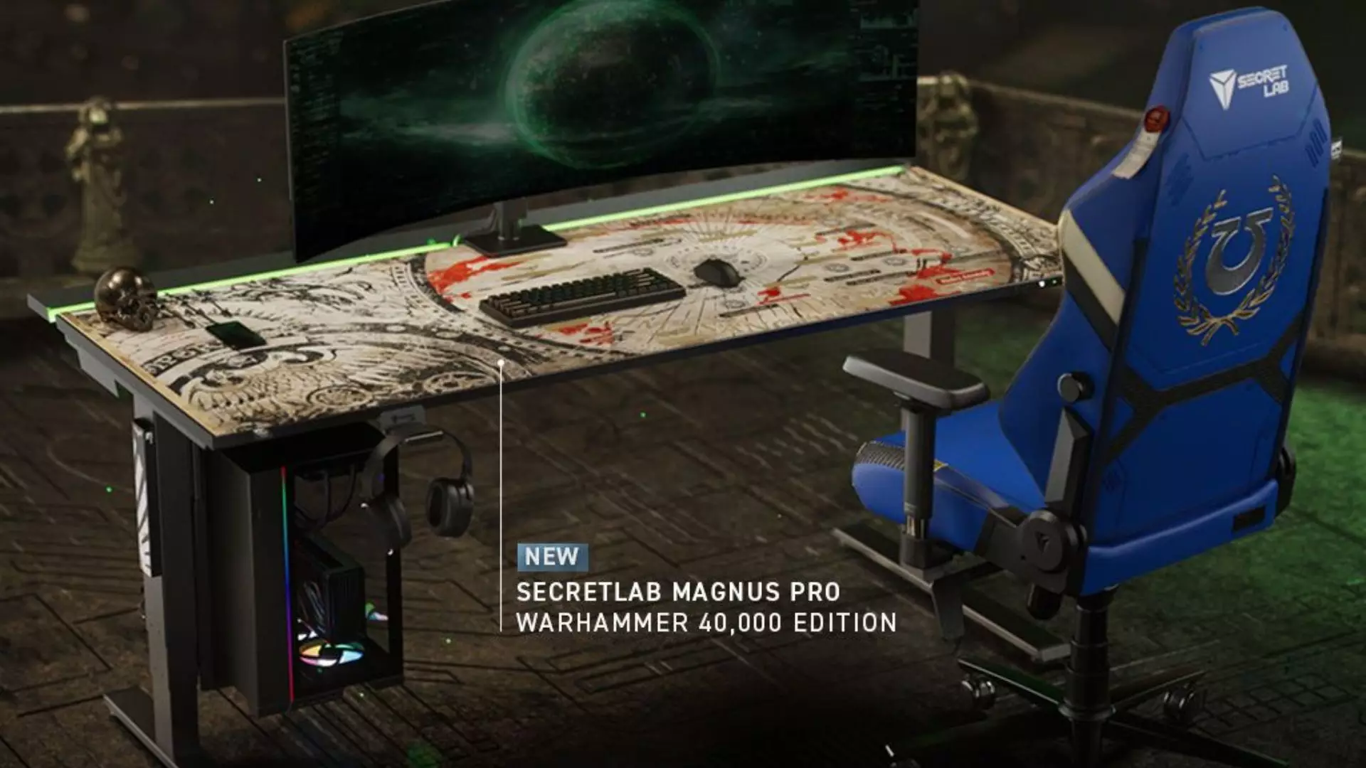 Transform Your Workspace with Epic Style: The Warhammer 40,000 Magnus Pro Desk