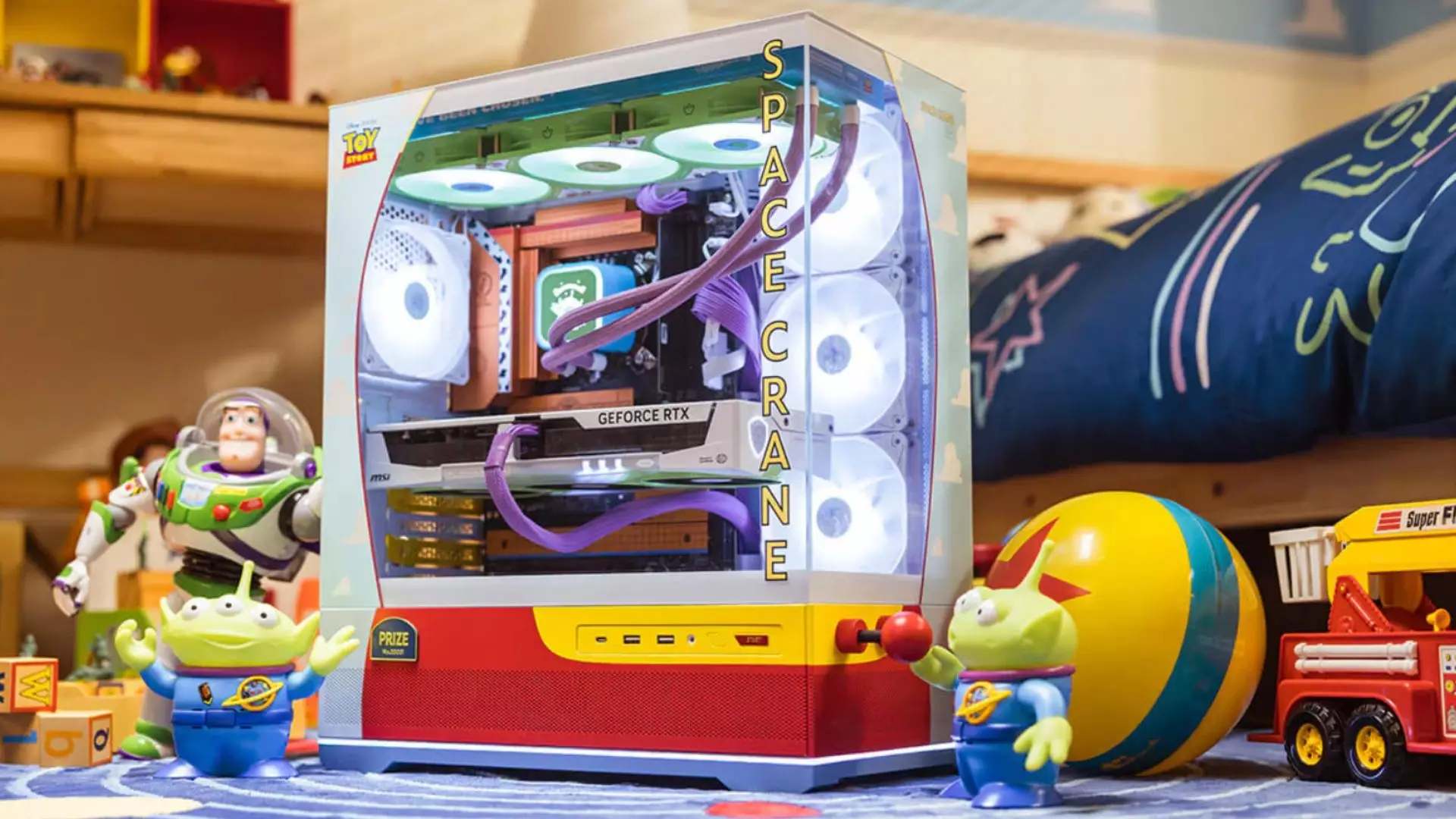 The Enigmatic Clash of Function and Aesthetics: Unpacking the MSI Toy Story Gaming PC